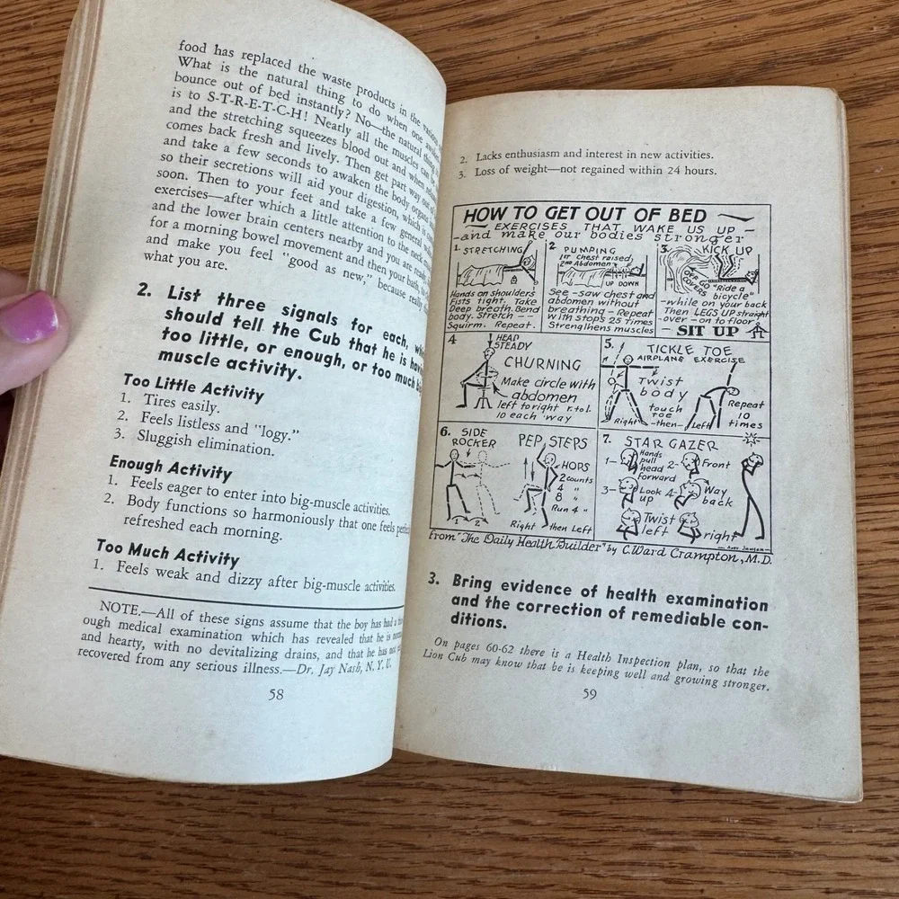 Vintage 1943 Boy Scouts of America Lion Cub Scout Handbook Cat No 3244 BSA Book